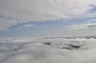 雲(空からの撮影)